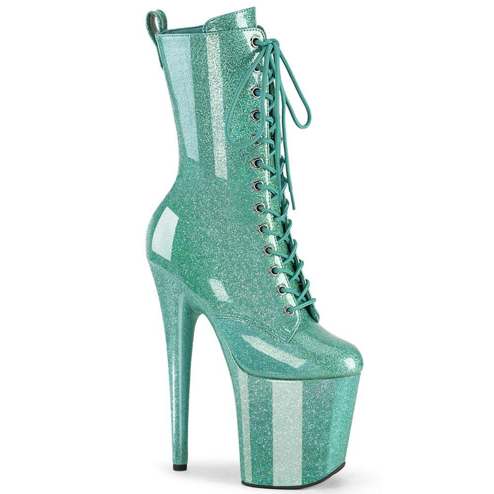 Pleaser - FLAMINGO1040GP Bottes de plateforme - Menthe verte Product image